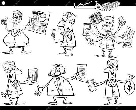 Premium Vector Businessmen Cartoon Set