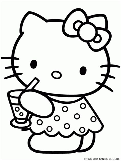 Dibujos De Hello Kitty Para Colorear Reverasite