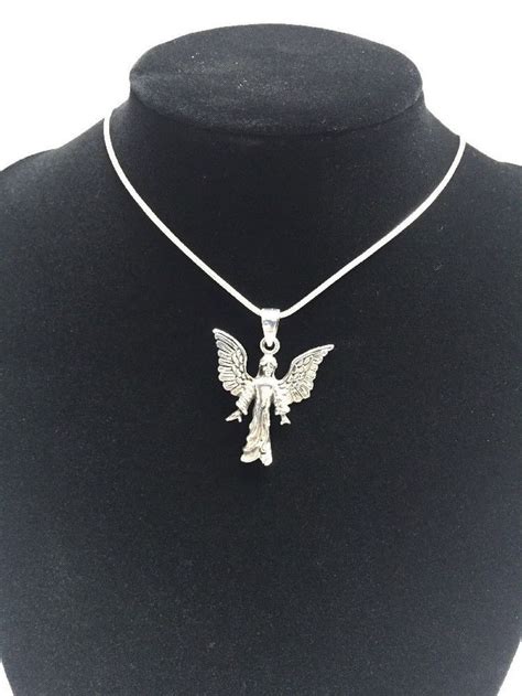 Details About Sterling Silver Guardian Angel Pendant 925 Silver