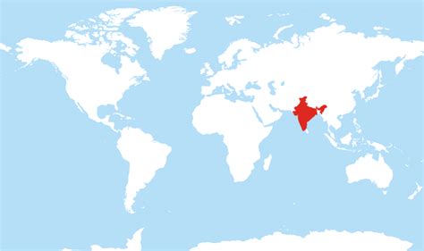 Where Is India Located On The World Map