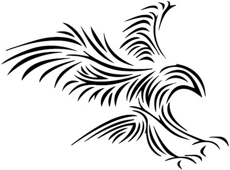 Vector Image Of Tribal Eagle Tattoo Public Domain Vectors