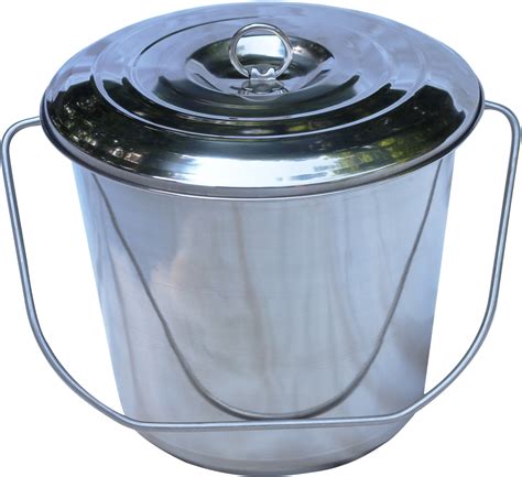 Stainless Steel Milk Pail Bucket With Lid And Handle