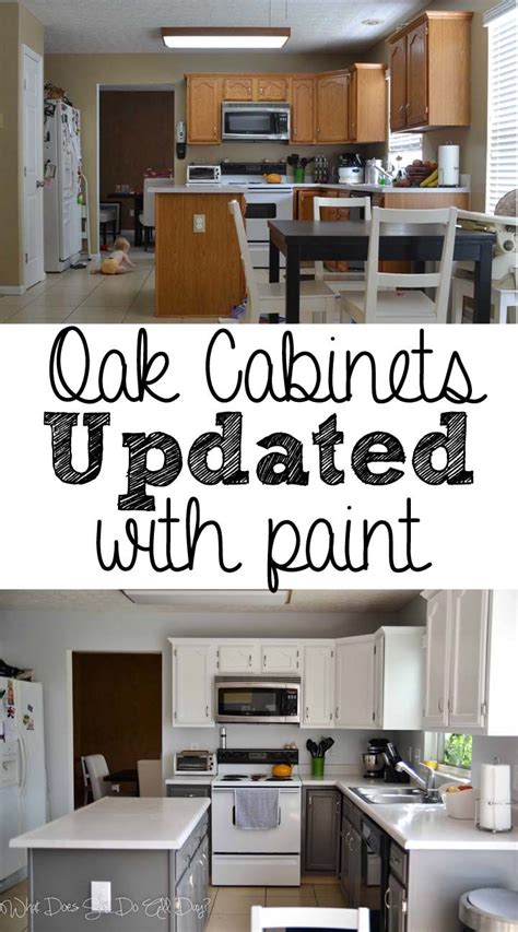 These diy tips show you how to paint kitchen and bathroom cabinets perfectly by yourself. Painted Kitchen Cabinets Before and After #DIY nice to see ...