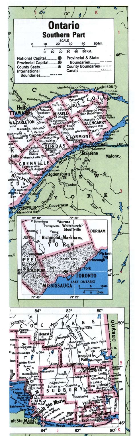 Southern Ontario Map Regionsdetailed Map Of Southern Ontario With
