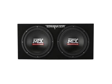 Mtx Tne Dv Inch Watt Max Car Audio Dual Loaded Subwoofer Box Enclosure Newegg Com