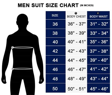 Men's Suits Size Chart : Size Conversion Charts Us Wings - Take a shirt ...