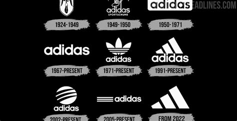 Adidas Logo Evolution Adidas Logo History And Meaning Adidas Symbol