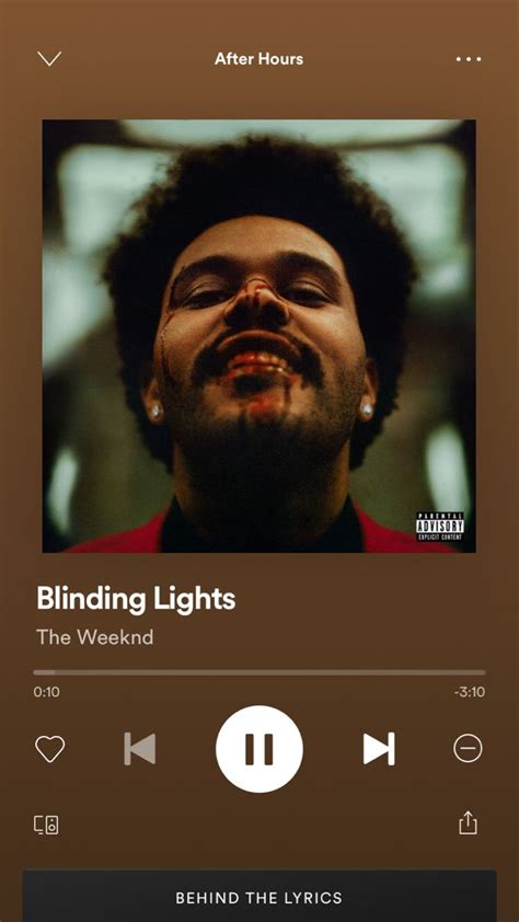 Blinding Lights The Weeknd Songs Music Album Covers Spotify Music