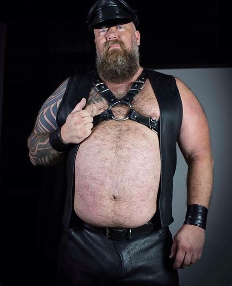 Pin By Jeffery Robinson On Bears Cubs And Wolves Oh My Attractive Men Leather Men Bearded Men