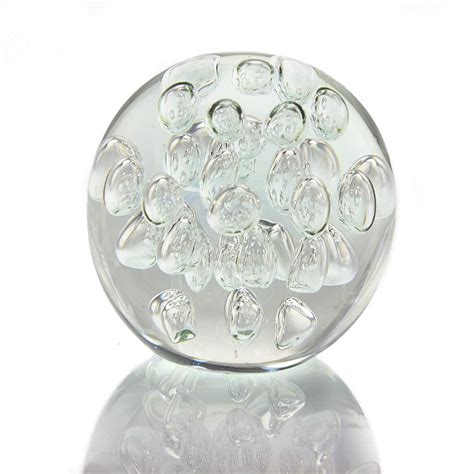 Clear Air Bubble Paperweight In 2019 Glass Paperweights Paper Weights Blown Glass Art