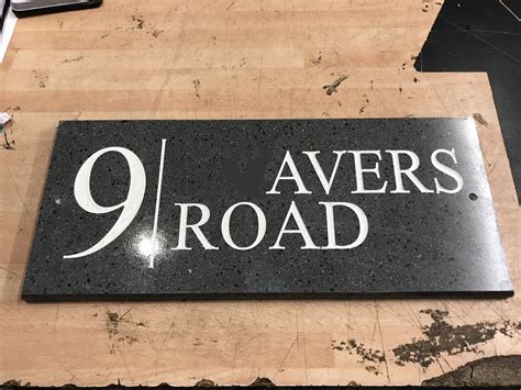 Custom house signs in Ashington - Marty's Engraving Services