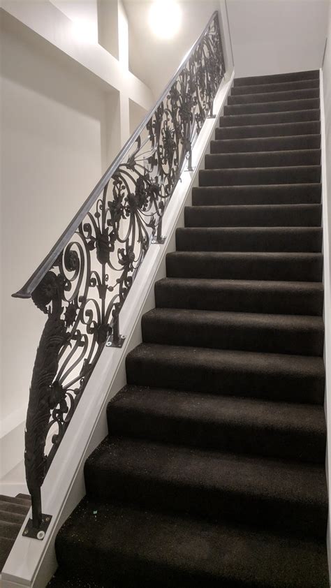 2 2x4 rails, 4 line brackets, 14 balusters, 28 baluster line connectors, 1 support block, and 1 instruction. China Indoor Wrought Iron Stair Railing /Interior Staircase Handrail - China Stair Railing ...