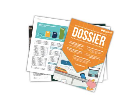 A dossier is a collection of papers or other sources, containing detailed information about a particular person or subject. Dossier - Actionable Digital Marketing Insights | Merkle