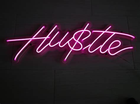 Hustle LED Neon Sign 33 x 10 With DimmerIn | Etsy in 2020 ... Video game, space engine, aesthetic, horizon, planet.