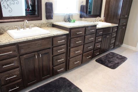 Check spelling or type a new query. Red Oak Kitchen & Bath With Ebony Stain - Traditional ...