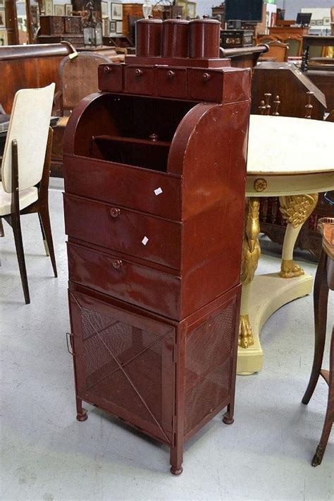 Cabinets provide a functional and fashionable way to store food, dinnerware, equipment, and other cooking necessities. Meat safe/ kitchen cabinet, approx 126 cm high, 40 cm wide ...