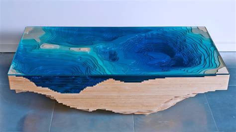 This Abyss Table Is Designed To Look Like The Sea Floor With A