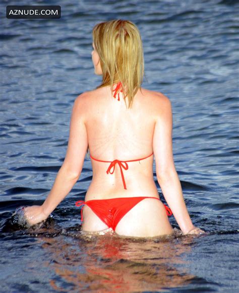 Rachel Sanders Nude In A Super Bikini On The Beach In Miami Florida