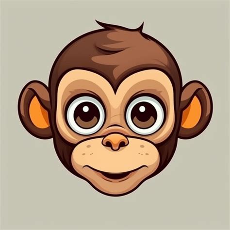 Premium Photo Monkey Face Clipart