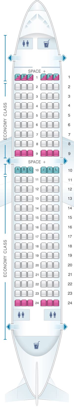 Seat Map Latam Airlines Airbus A319
