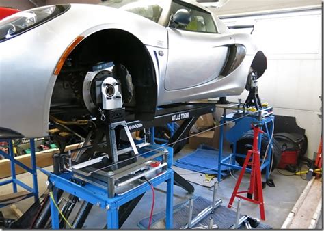 The L Shaped Garage Lotus Wheel Alignment Flyin Miata