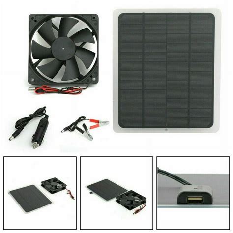 Amerteer 20w Solar Powered Fan Mini Ventilatorsolar Powerful Attic