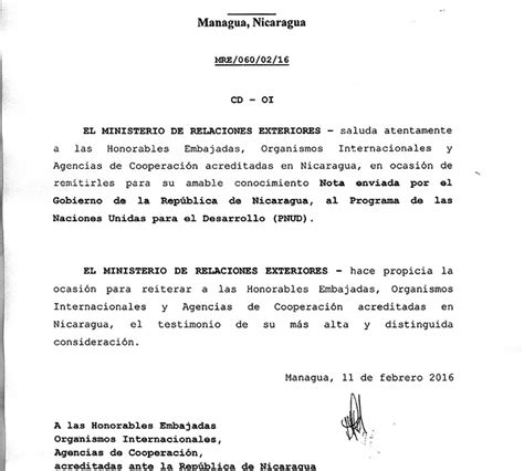 Carta De Renuncia Nicaragua Ejemplo W Carta De