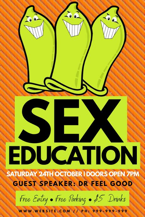 sex education poster template postermywall