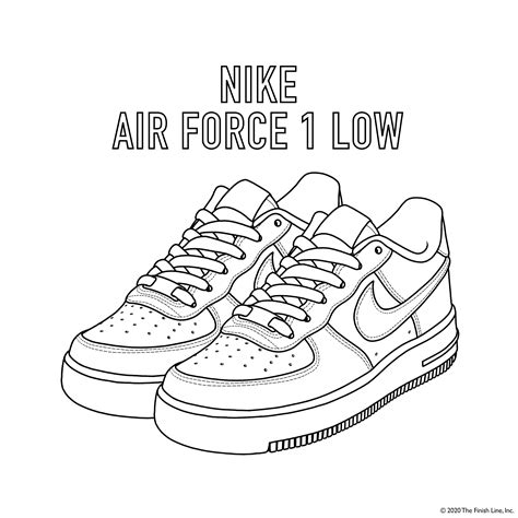 Printable Air Force 1 Template Printable Blank World