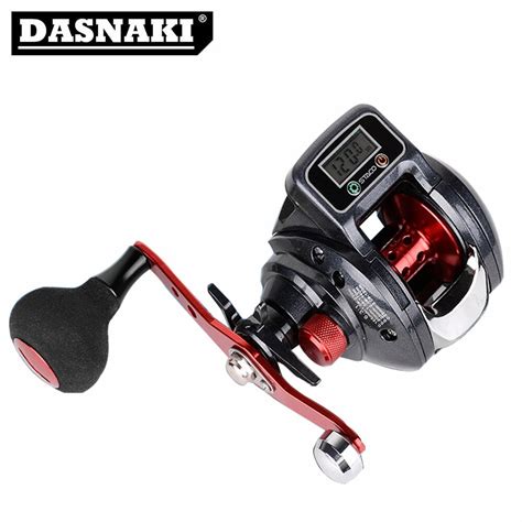 Baitcasting Single Handle Fishing Reel With Electronic Display Line