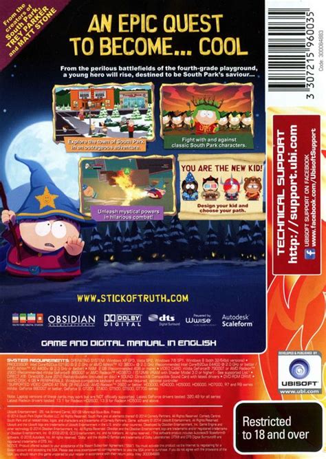 South Park The Stick Of Truth Cover Or Packaging Material Mobygames