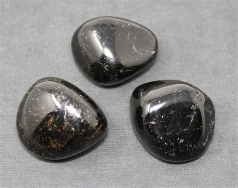 Black Tourmaline Tumbled Stones Large 075 125 Choose 4 Oz 8 Oz