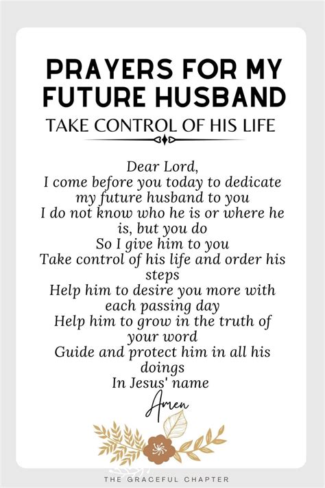 12 Prayers For Your Future Husband The Graceful Chapter