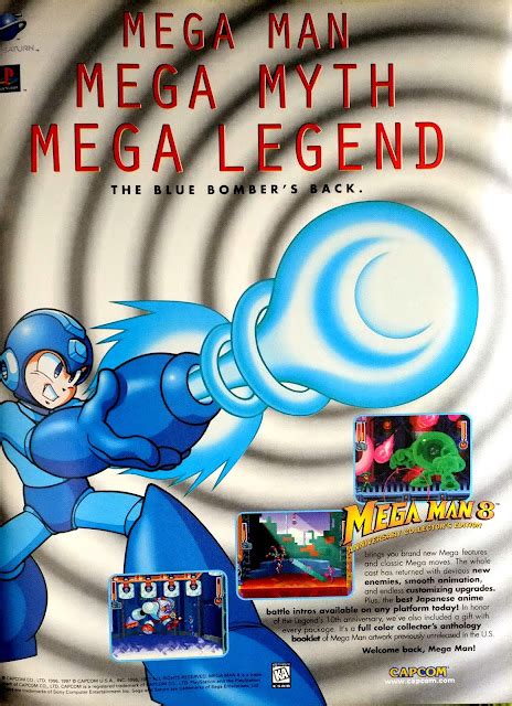 Retro Gaming Art Mega Man 8 For Playstation And Saturn 1997