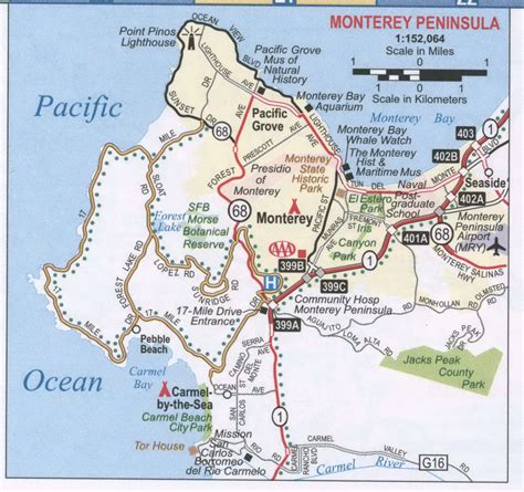 Monterey Area Map