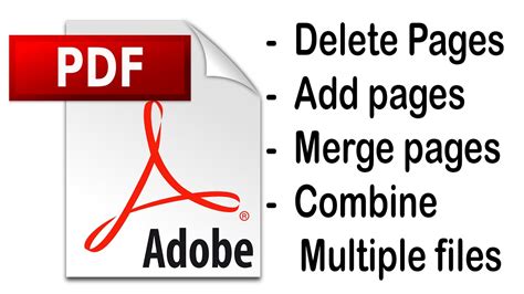 How To Delete Or Add Pages And Merge Multiple Files From Pdf In Adobe