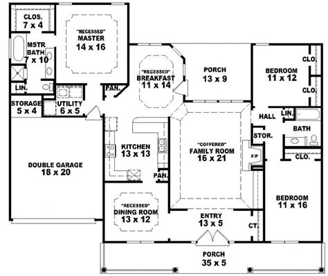 Beautiful One Story Country House Plans 1 Single Story Farmhouse House