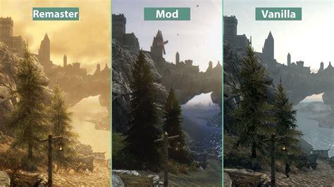 Skyrim Special Edition Versus Pc Mods Graphics Comparison
