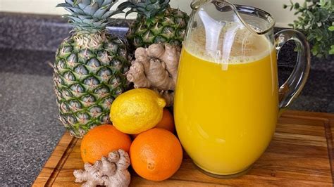 Reduce Inflammation And Cleanse Body Of Toxins Pineapple Ginger Orange