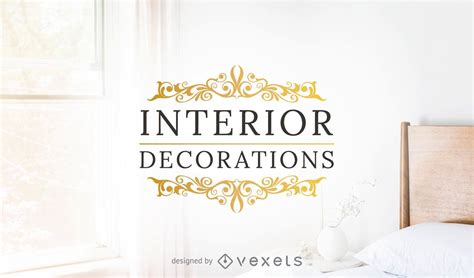 Plantilla De Logotipo De Decoraciones Interiores Descargar Vector