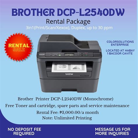 Brother Printer Dcp L2540dw Rental Computers And Tech Printers