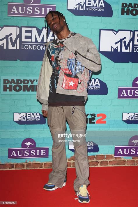 Travis Scott Attends The Mtv Emas 2017 Held At The Sse Arena Wembley