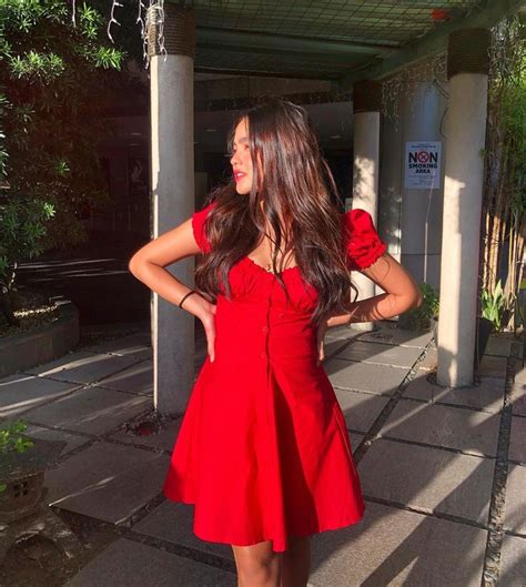 Andrea Brillantes On Instagram Lady In Red 💃🏻 Andrea Brillantes