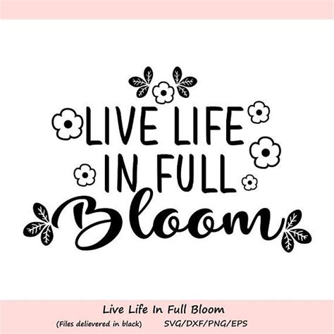 Download Live Life In Full Bloom SVG, Easter Svg, Hello Spring Svg ...