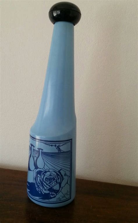 Dali Bottle Glass Bottle Blue Vase Salvador Dali Haute Juice
