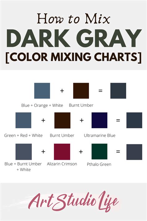 Gray Color Mixing Guide What Colors Make Shades Of Gray Artofit