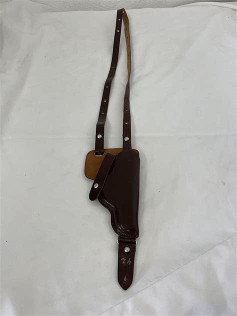 Beautiful Walther Ppk Leather Shoulder Holster Dated Cold War