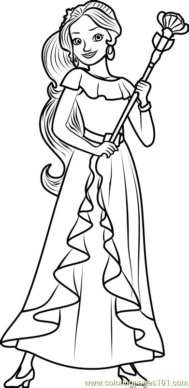 4500 Collections Coloring Pages Princess Elena Best Free Coloring