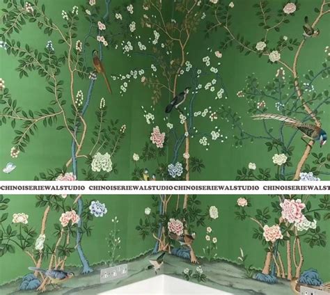 Chinoiserie Wallpapers Chinoiserie Panels Hand Painted Etsy