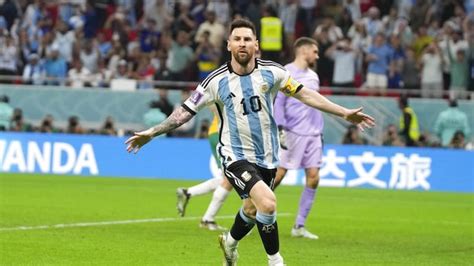 Lionel Messi Ends Wait For Fifa World Cup Knockout Goal Lights Up